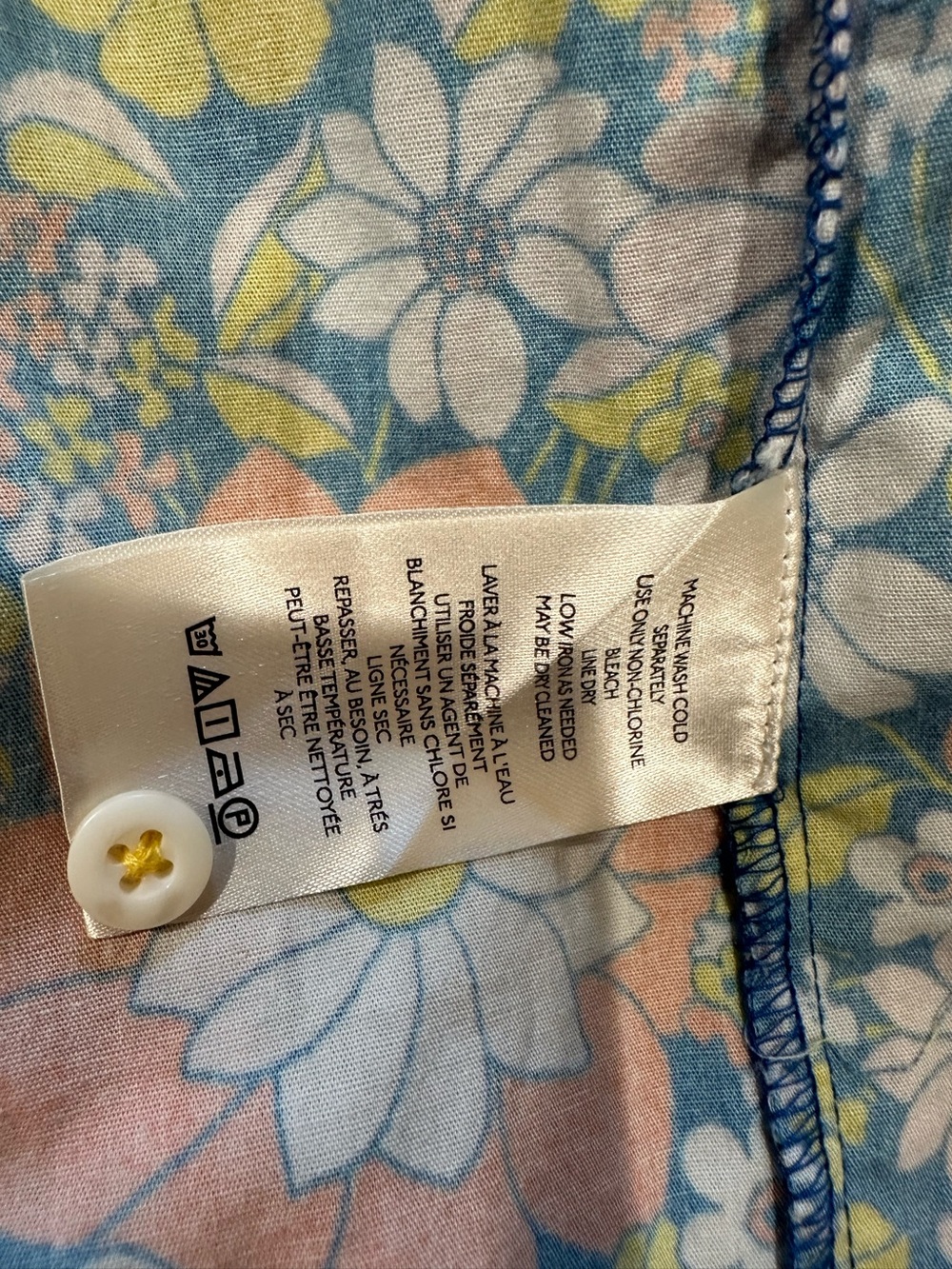 Maeve Anthropologie size S petite 100% cotton floral pattern button down - Picture 14 of 15